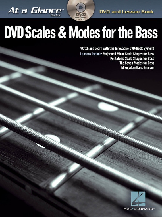 Hal Leonard Scales & Modes For Bass At A Glance Dvd/Book Pack