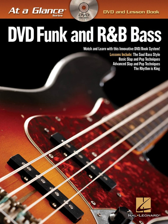 Hal Leonard At A Glance Funk And R&B Bass Bk/Dvd