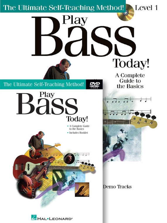 Hal Leonard Play Bass Today! Beginner's Pack Book/Cd/Dvd Pack