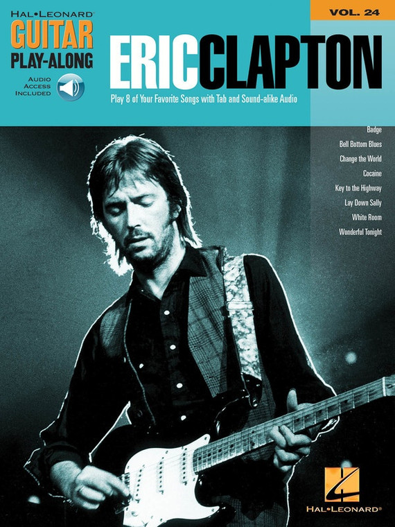 Hal Leonard Eric Clapton Guitar Play Along Volume 24