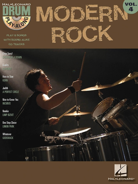 Hal Leonard Modern Rock Drum Play Along Volume 4