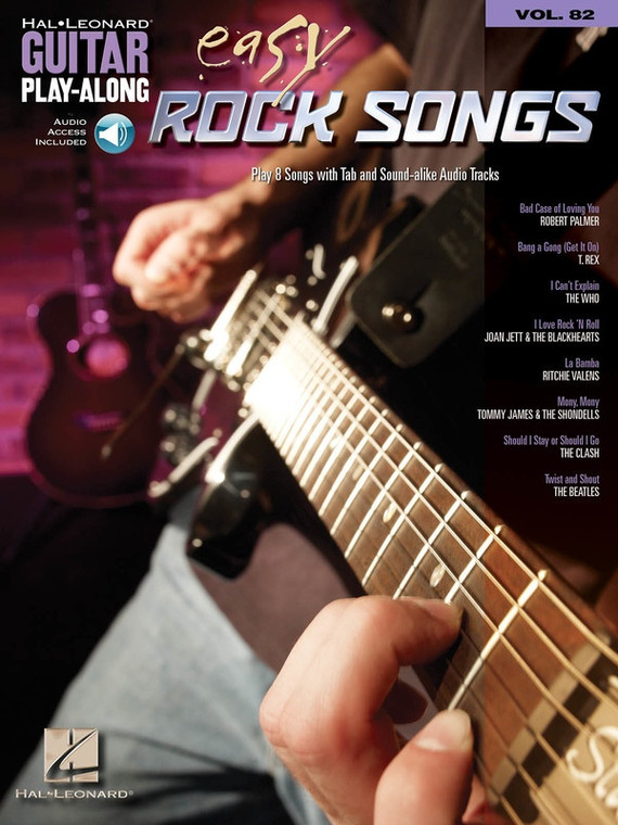 Hal Leonard Easy Rock Songs Guitar Play Along Volume 82