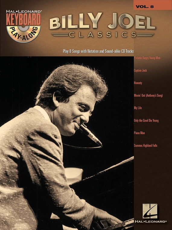 Hal Leonard Billy Joel Classics Keyboard Play Along Volume 8