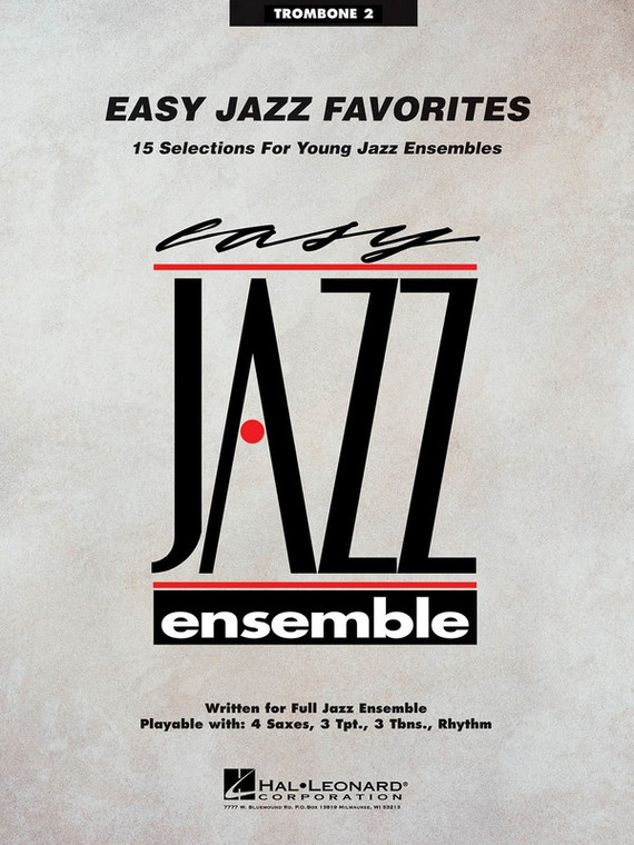 Hal Leonard Easy Jazz Favorites Trombone 2