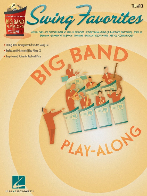 Hal Leonard Swing Favorites Trumpet Big Band Play Along Volume 1