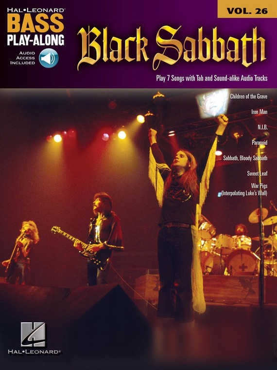 Hal Leonard Black Sabbath Bass Playalong V26 Bk/Ola