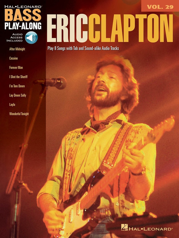Hal Leonard Eric Clapton Bass Playalong V29 Bk/Ola