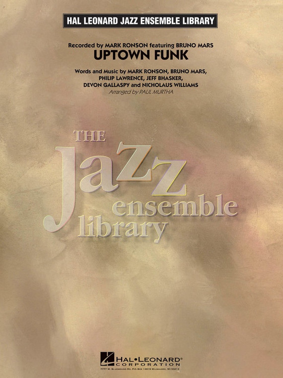 Hal Leonard Uptown Funk! Jel4 Sc/Pts