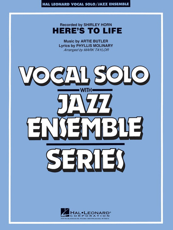 Hal Leonard Heres To Life (Key C Minor) Vje4 Sc/Pts