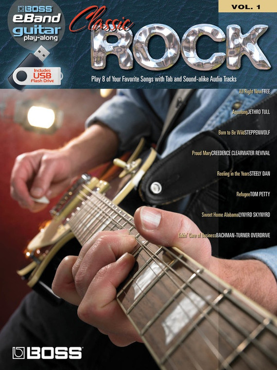 Hal Leonard Classic Rock Boss E Band Guitar Play Along Volume 1