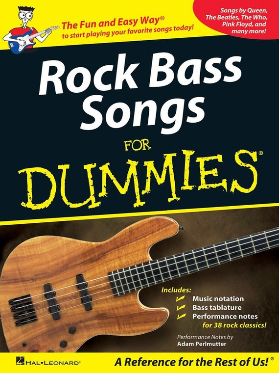 Hal Leonard Rock Bass Songs For Dummies