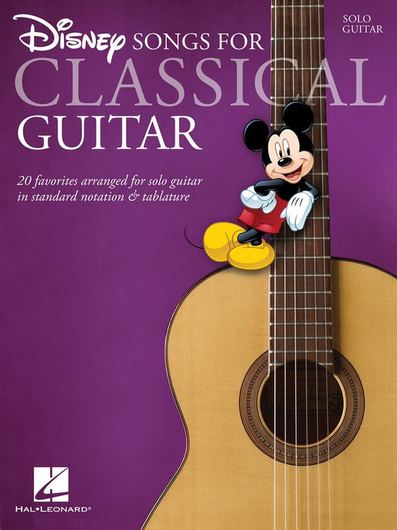 Hal Leonard Disney Songs For Classical Guitar Standard Notation & Tab