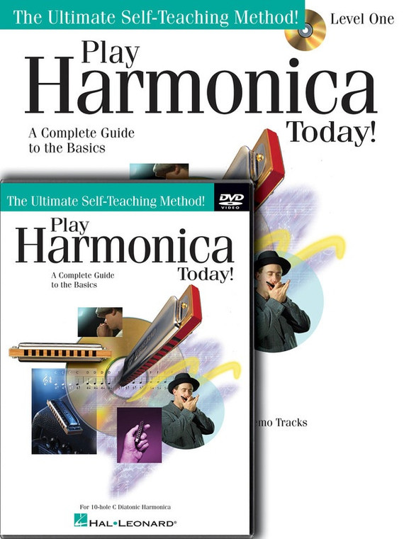 Hal Leonard Play Harmonica Today! Beginner's Pack Level 1 Book/Online Audio/Dvd Pack