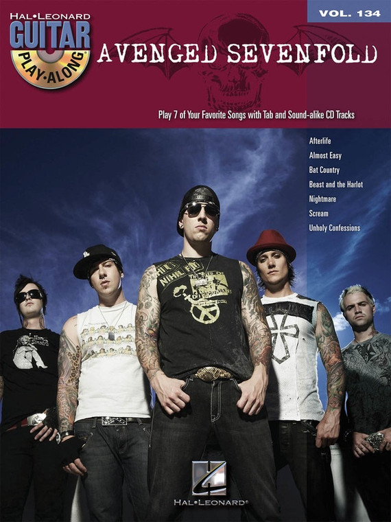 Hal Leonard Avenged Sevenfold Guitar Play Along Volume 134