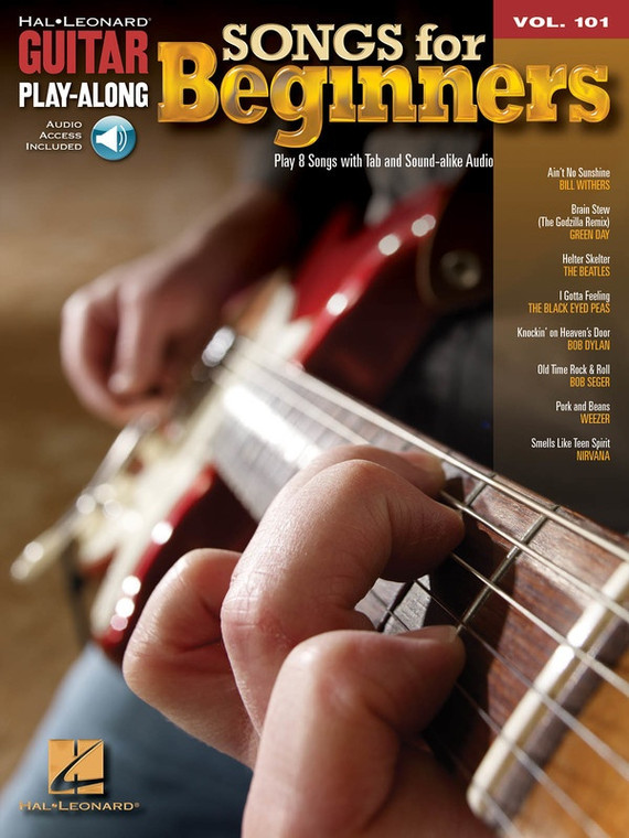 Hal Leonard Songs For Beginners Guitar Play Along Volume 101