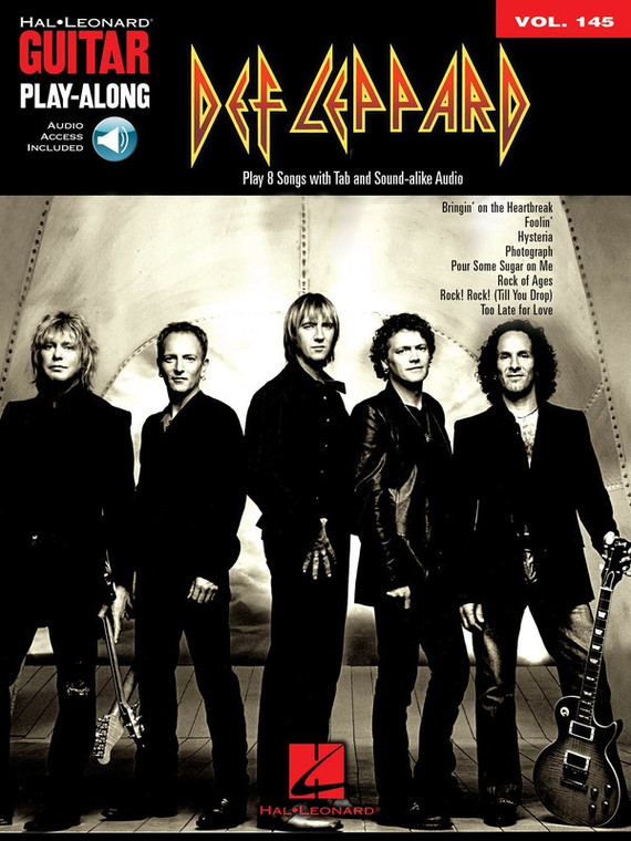 Hal Leonard Def Leppard Guitar Play Along Volume 145