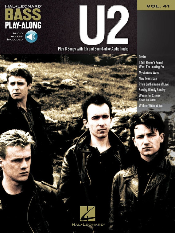 Hal Leonard U2 Bass Play Along Volume 41