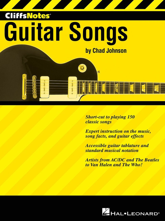 Hal Leonard Cliffsnotes To Guitar Songs Gtr Tab