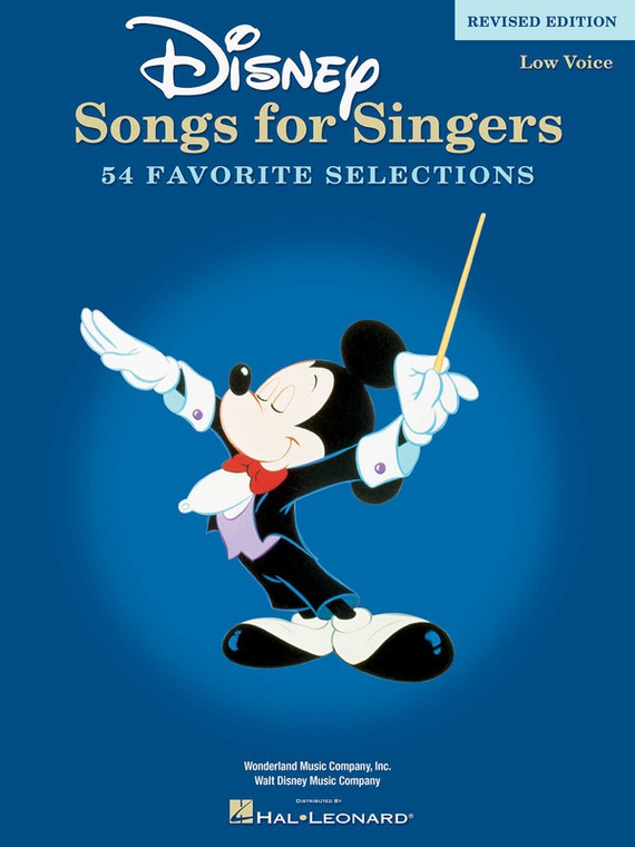 Hal Leonard Disney Songs For Singers 54 Favourite Selections. Low Voice Revised Edition