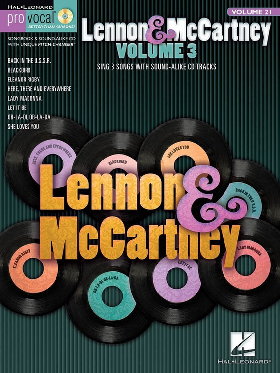 Hal Leonard Lennon & Mc Cartney Volume 3 Pro Vocal Men's Edition Volume 21
