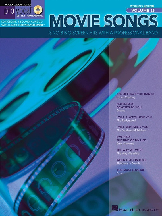 Hal Leonard Movie Songs Pro Vocal Women's Edition Volume 26