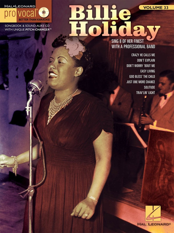 Hal Leonard Billie Holiday Pro Vocal Women's Edition Volume 33