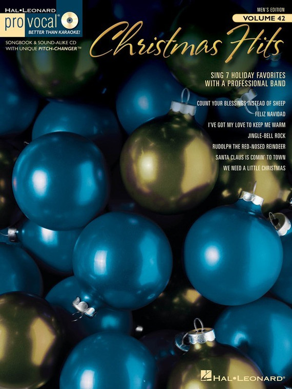 Hal Leonard Christmas Hits Pro Vocal Men's Edition Volume 42