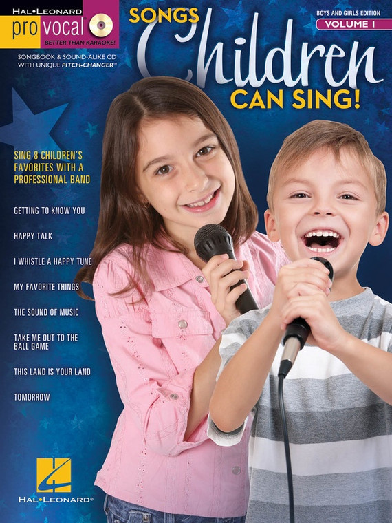 Hal Leonard Songs Children Can Sing Pro Vocal V1 Bk/Cd