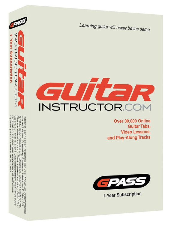 Hal Leonard Guitar Instructor.Com G Pass 1 Year Subscription (Retail Box)