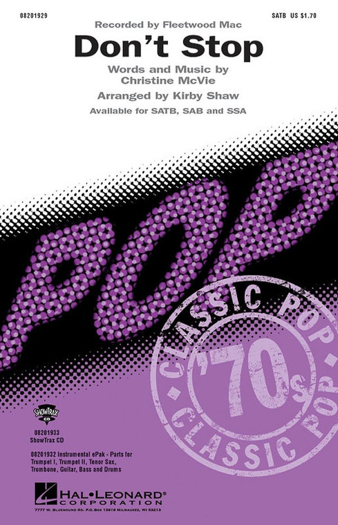 Hal Leonard Dont Stop Sab