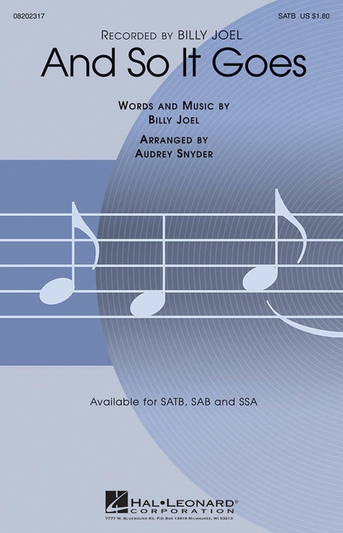 Hal Leonard And So It Goes Sab