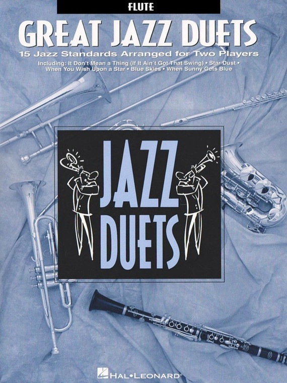 Hal Leonard Great Jazz Duets Flute 15 Jazz Standards Arranged For Two Players