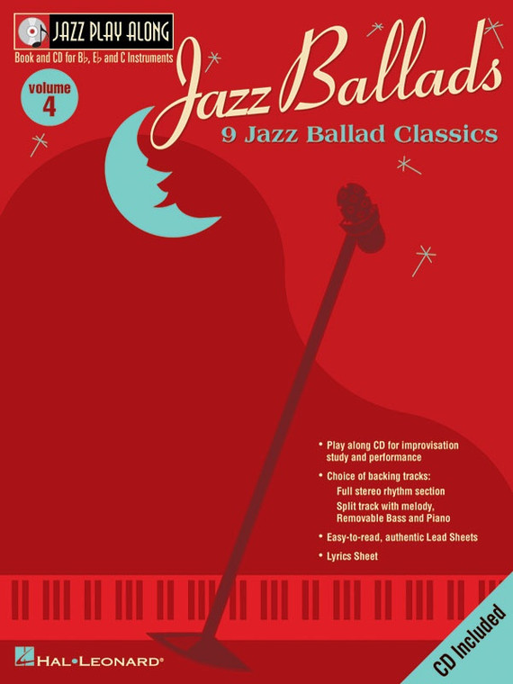 Hal Leonard Jazz Ballads Jazz Play Along Volume 4
