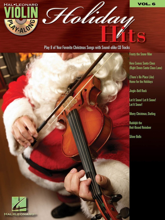 Hal Leonard Holiday Hits Violin Play Along Volume 6