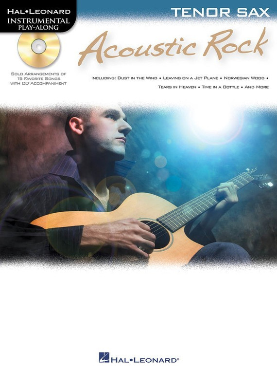 Hal Leonard Acoustic Rock Instrumental Play Along For Tenor Sax