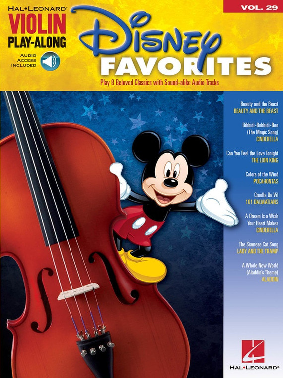 Hal Leonard Disney Favorites Violin Playalong V29 Bk/Ola