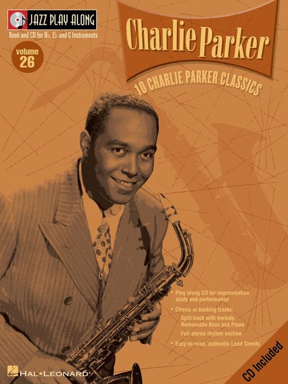 Hal Leonard Charlie Parker Jazz Play Along Volume 26