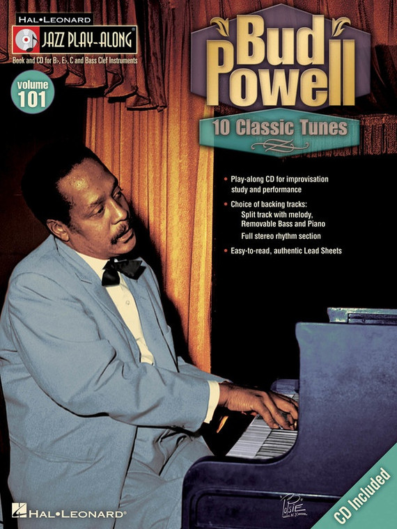 Hal Leonard Bud Powell Jazz Play Along Volume 101