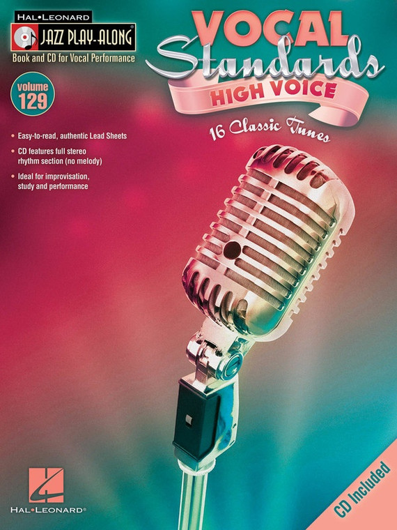 Hal Leonard Vocal Standards (High Voice) Jazz Play Along Volume 129