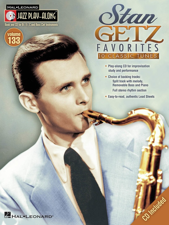 Hal Leonard Stan Getz Favorites Jazz Play Along Volume 133