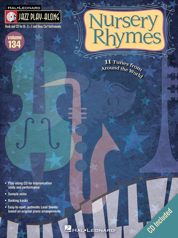 Hal Leonard Nursery Rhymes Jazz Play Along Volume 134