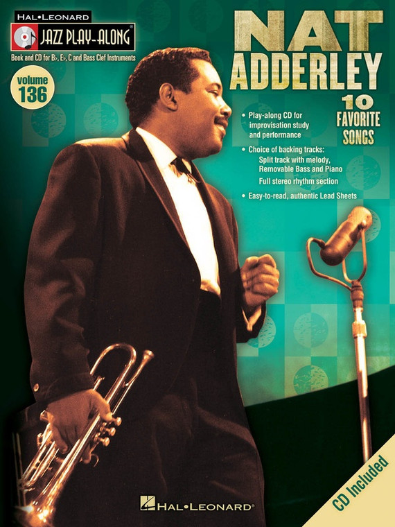 Hal Leonard Nat Adderley Jazz Play Along Volume 136