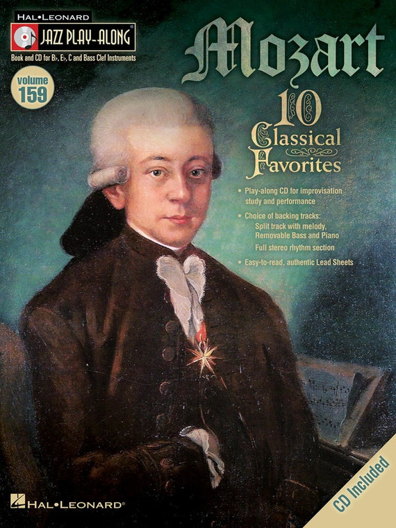 Hal Leonard Mozart Jazz Play Along Volume 159