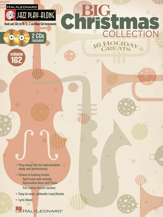 Hal Leonard Big Christmas Collection Jazz Play Along Volume 162