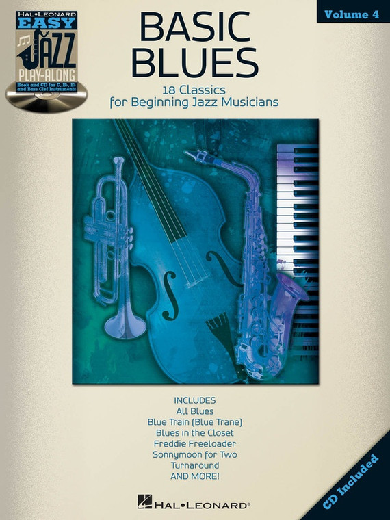 Hal Leonard Basic Blues Easy Jazz Play Along Volume 4