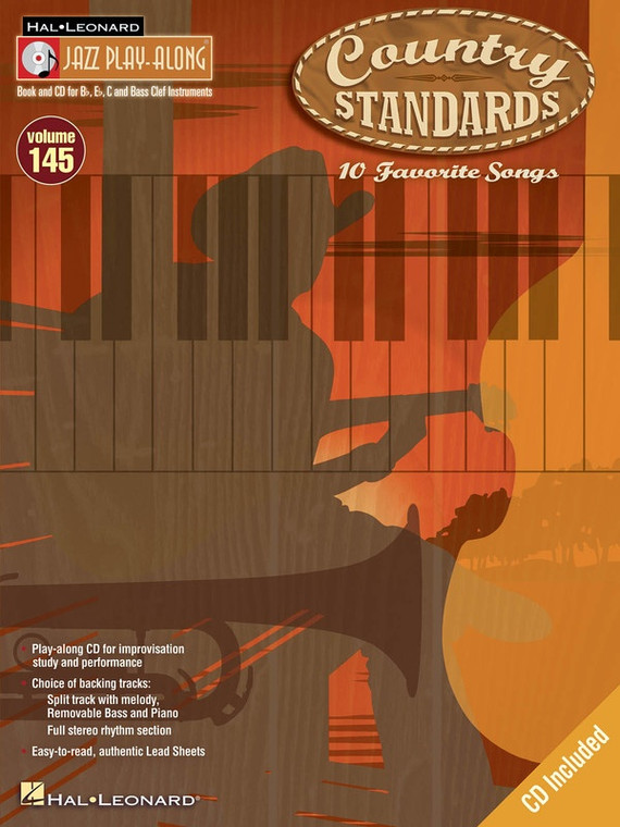 Hal Leonard Country Standards Jazz Play Along Volume 145