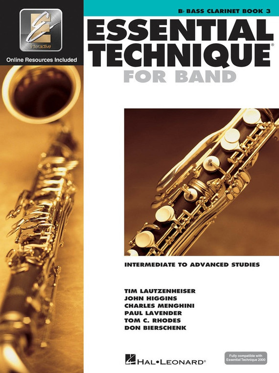 Hal Leonard Essential Technique For Band With E Ei Bass Clarinet Book 3 Intermediate To Advanced Studies