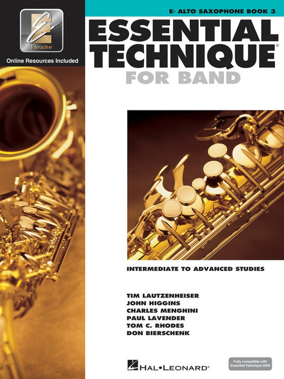 Hal Leonard Essential Technique For Band With E Ei Alto Sax Book 3 Intermediate To Advanced Studies
