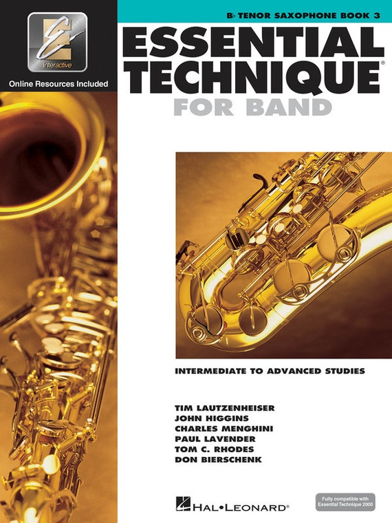 Hal Leonard Essential Technique For Band With E Ei Tenor Sax Book 3 Intermediate To Advanced Studies