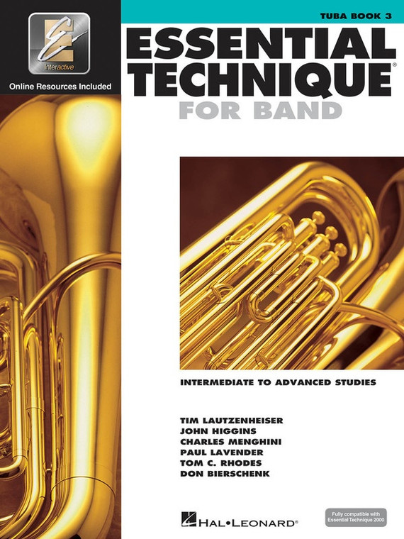 Hal Leonard Essential Technique For Band With E Ei Tuba B.C. Book 3 Intermediate To Advanced Studies